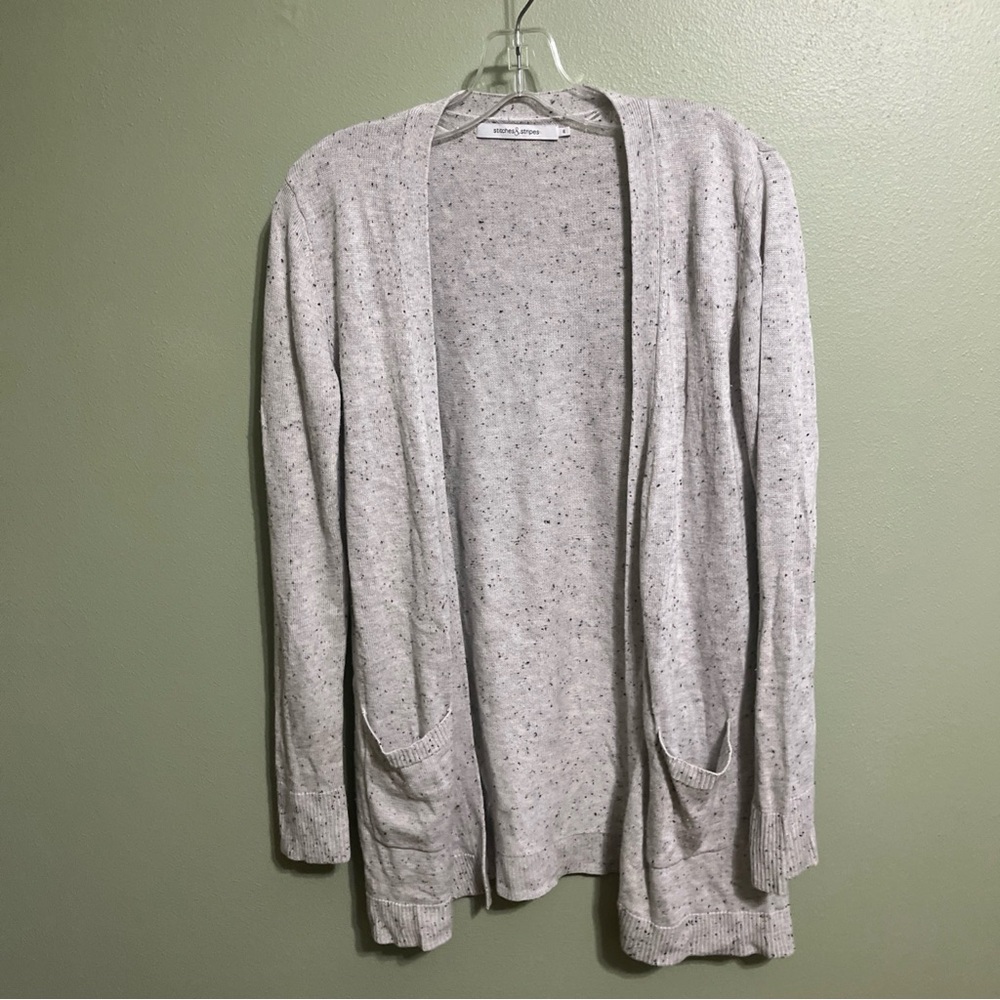 Heathered Knit Long Sleeve Casual Cardigan
